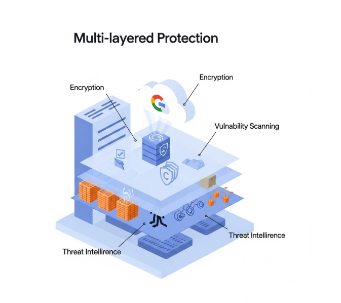 Screenshot or icon of Azure Security Center or AWS Security Hub